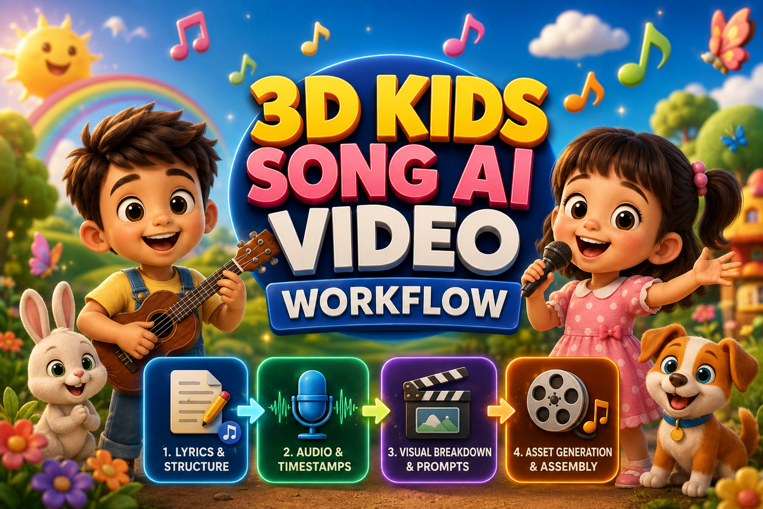 Master the Art of AI-Driven 3D Kids Song Production: A Step-by-Step Guide